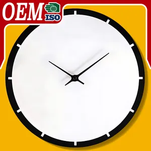 사용자 정의 시계 MDF 벽 시계 빈 승화 하드 보드 시계 얼굴 승화 빈 사용자 정의 디자인 시계