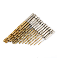 Jeu de forets en acier rapide M35 Cobalt durcis 6mm 8mm forets hélicoïdaux comprenant 5.5mm 5mm 3mm foret hexagonal droit HSS
