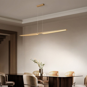 Retro Amerikanische Vintage LED-Hängelampen aus Buchenholz für Billardräume, Dimmbare Holz-Deckenleuchte mit Fernbedienung - Product Image 2