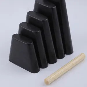 Instrumentos de percusión 4 5 6 7 8 pulgadas de metal negro campana de vaca fabricantes al por mayor