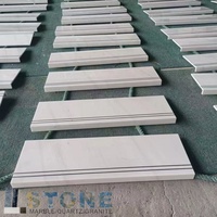 Plinthe en marbre beige poli moderne pour hôtels Dolomite durable coupée à la taille avec garantie d'un an-Eastwood Stone