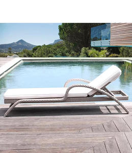 Y172A moderna spugna impermeabile resistente e resistente <span class=keywords><strong>sedia</strong></span> da giardino con Chaise da giardino pieghevole <span class=keywords><strong>sedia</strong></span> reclinabile panca con <span class=keywords><strong>poltrona</strong></span> - Product Image 4