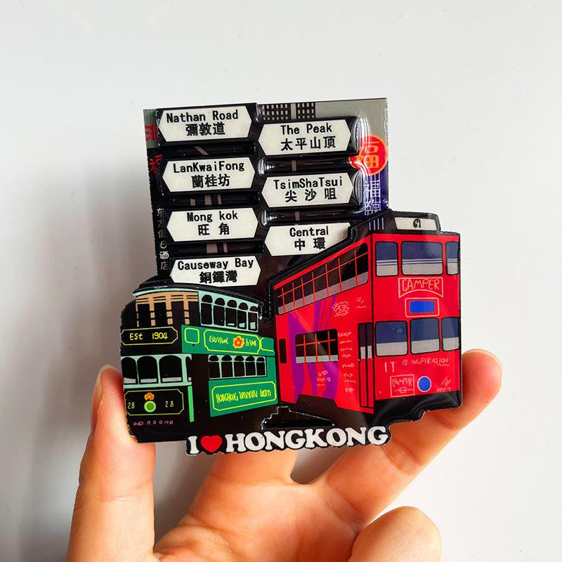 (2) hong kong road signs-wooden