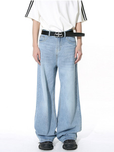 Jeans en denim décontractés pour hommes de qualité AAA, jeans rétro pour hommes, pantalons amples pour hommes, jeans grande taille pour hommes - Product Image 2