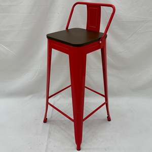 Bán Buôn Nhà Máy Phía Trước Bàn Sắt Cao Thanh Phân Với Gỗ Hội Đồng Quản Trị Mỹ Cao Trở Lại Ghế Kim Loại Sắt Retro Cafe Thanh Ghế - Product Image 1