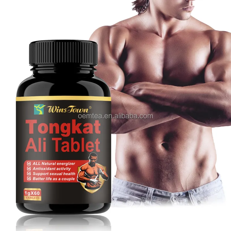 Tongkat Ali Pulver pillen Tongkat Ali Root Chew Tablet mit Maca Root & Black Pepper Unterstützung Stärke, Energie & Immun