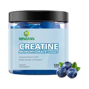 OEM/ODM <b>Creatine</b> <b>Monohydrate</b> Gummies 5000mg 120 Vegan Blueberry Flavor for Adult Muscle Growth Strength Boost Gym Lovers - Product Image 1