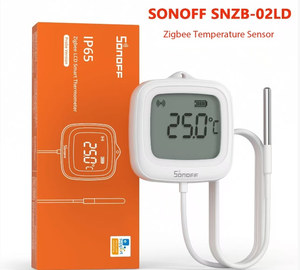 Sensor de Temperatura Inteligente SNZB-02LD Zigbee IP6S a Prueba de Agua, Apto para Peceras y Bodegas - Product Image 1