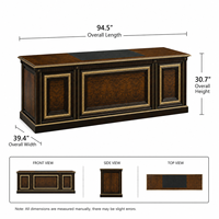 Bureau de direction moderne de luxe en bois de burl sur mesure avec rangement pour hôtel de charme et bureau – Fabricant