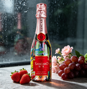 YILONG <span class=keywords><strong>Vino</strong></span> Spumante Rosé di Alta Qualità 750ml Aroma Fruttato Fabbrica Cinese Ordini all'Ingrosso Accetta OEM Confezione Personalizzata - Product Image 4