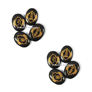 Black Agate Design <b>Chakra</b> reiki <b>Set</b> - Product Image 1