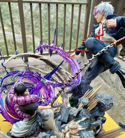 Satoru Gojo Vs. Figura de Resina Artística Pintada a Mano Sword King GK, Figura de Anime con Escena de Batalla Altamente Detallada, Colección para Exhibición