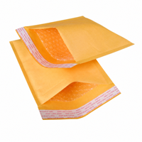 Enveloppes à bulles auto-adhésives en kraft jaune, rembourrées, résistantes à l'humidité, pour envois express