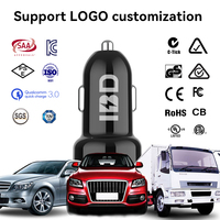 Pour IBD Usine En Gros OEM 18W Rapide USB QC Cell Adapter 20W 3.1A Unique 1 Port Chargeur De Voiture OTP Logo Personnalisé pour Cellule Écouteurs