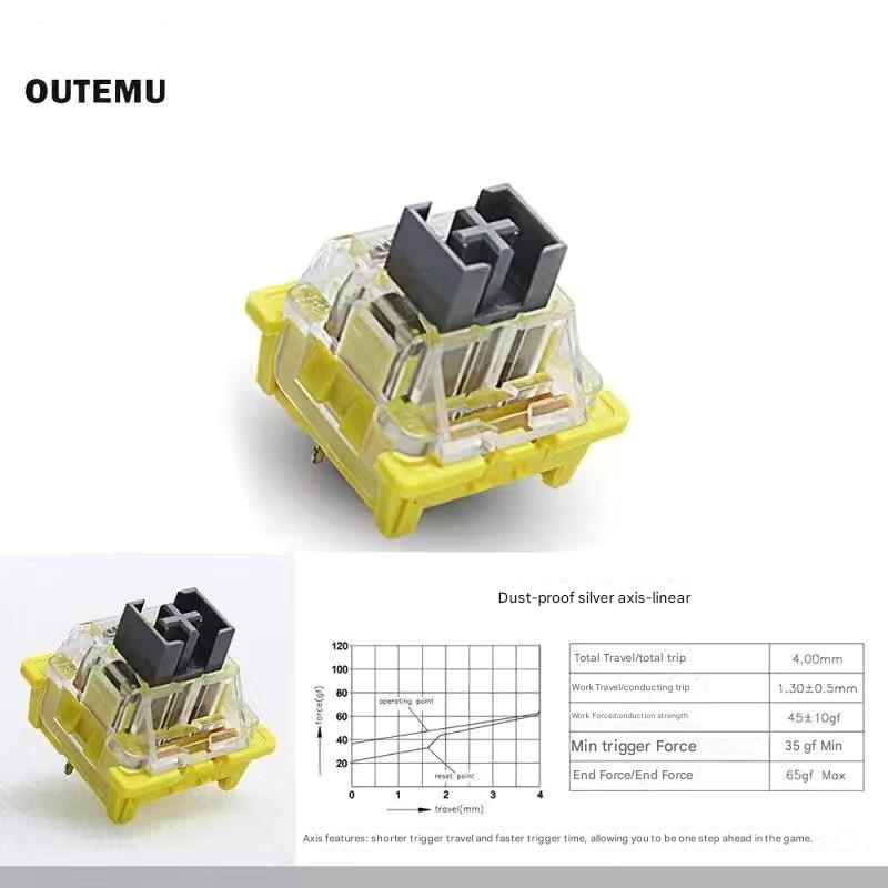 Grey-Silver Switch-1 Pcs