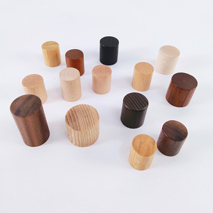 Flacons distributeurs de cosmétiques avec bouchons imitation bois, flacons d'huiles essentielles à 16 dents avec bouchons en bambou et en bois, flacons en verre à 18 dents - Product Image 3