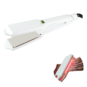 Professional Customized Terahertz Therapy Infrared Hair Straightener <strong>Iron</strong> LCD <strong>Electric</strong> Wholesale Titanium Steam <strong>Flat</strong> <strong>Irons</strong> - Product Image 1
