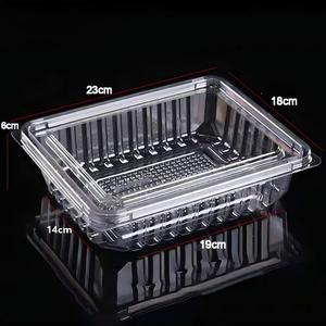 Boîtes à biscuits en plastique PET <span class=keywords><strong>de</strong></span> qualité alimentaire personnalisées, contenants d'emballage transparents rectangulaires <span class=keywords><strong>pour</strong></span> logo et taille personnalisés - Product Image 6