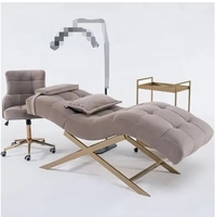 Table de massage incurvée pour les cils, lit de beauté, lit de massage facial