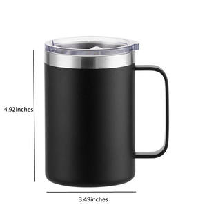 Popolare vendita calda Logo personalizzato 16oz in acciaio inox doppia parete sottovuoto tazza tazza di <span class=keywords><strong>caffè</strong></span> con manico per regali aziendali - Product Image 4