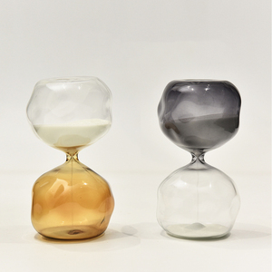 Sablier en verre météorite à blocage de couleur nordique <span class=keywords><strong>15</strong></span> <span class=keywords><strong>minutes</strong></span> sablier artistique cadeau créatif usine de décoration pour la maison - Product Image 1
