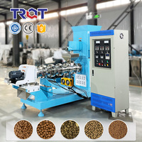 Machine extrudeuse d'aliments pour poissons flottants et coulants de 1 tonne par heure, machine de fabrication d'aliments de haute qualité pour la production commerciale