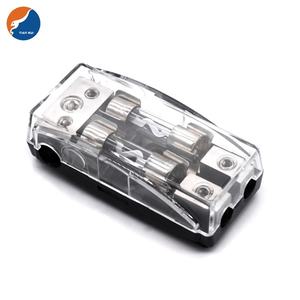 4/8Ga In-4/8 Gauge Out 5AG 10*38mm kabel Holder Fuse Audio mobil Split AGU kotak Fuse Block Holder Digital Fuse untuk sistem Audio - Product Image 3