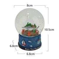 Fabricant de mini-boules à neige personnalisées, boule à neige de requin DIY, statues d'animaux, monde sous-marin intérieur, globe à eau