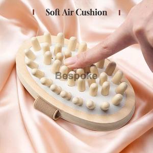 Cepillo de Masaje de Madera Natural con Logotipo Personalizado, Agarre Ergonómico, Peine Masajeador para Cuero Cabelludo, Relajación Corporal, Cepillo para el Cabello - Product Image 3