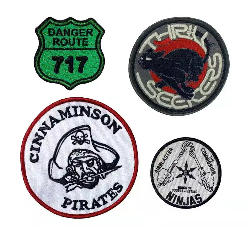 Wholesale Cheap Custom Embroidery Patches Iron Patch For Clothing No Minimum Embroidery Patches