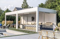 Pergola à lames motorisées en aluminium, toit réglable, étanche, télécommande, écologique, nature, taille personnalisée, jardin, patio