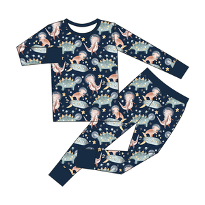 Vêtements pour enfants en coton biologique, pyjamas en coton personnalisés en gros, <span class=keywords><strong>ensemble</strong></span> de vêtements pour tout-petits en deux pièces - Product Image 1