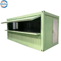 Maisons préfabriquées modulaires mobiles WinFair, maisons pliantes, conteneurs pour boutique éphémère/stand de vente/café conteneur/cafétéria