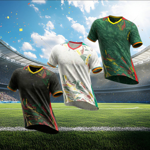 Kamerun Nationalmannschaft Erwachsenen-Fußballtrikot Individuell Angepasst Großhandel Fußballtrikot Maillot De Foot Algerie Côte d'Ivoire Marokko - Product Image 4