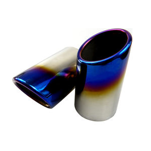Punta de Escape Azul Quemado para Volkswagen Polo Golf 6 Jetta MK6 1.4T VW Golf 7 MK7 <span class=keywords><strong>Bora</strong></span>, Cubierta de Silenciador de Tubo de Escape para Automóvil - Product Image 1