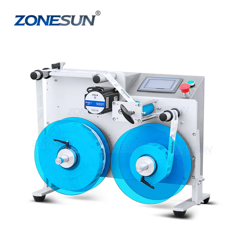 ZONESUN ZS-RW2 Thẻ Quần Áo Tự Động Máy Cuộn Nhãn Mã Vạch Máy Cuộn Nhãn Dán Máy Cuộn Nhãn