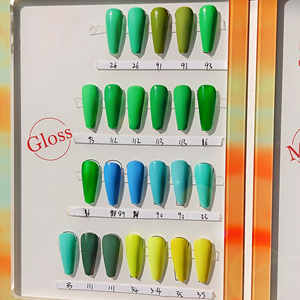 Green Series Gel Esmalte de uñas Set 12 colores 15ML Soak-Off UV Gel Esmalte de uñas Botella de larga duración Embalado - Product Image 2