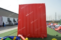 Jeu de carnaval de basket gonflable Connect 4 pour fête - Matériau PVC, utilisation extérieure portable, certifié EN14960, souffleur inclus