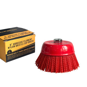 5 "abrasif <span class=keywords><strong>voiture</strong></span> roue nettoyage Nylon pinceaux Filament fil tasse brosse Nylon roue brosse - Product Image 6