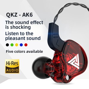 Écouteurs intra-auriculaires sportifs QKZ AK6 avec <span class=keywords><strong>micro</strong></span> intégré, subwoofer, câble de 1,2 m (3,5 mm/Type-C), compatibles téléphones mobiles, son magique - Product Image 2