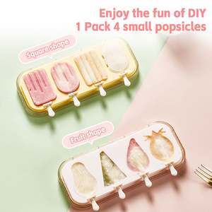 Molde de silicona para helados y cake pops, reutilizable, con palitos antideslizantes para hacer helados y cake pops DIY - Product Image 2