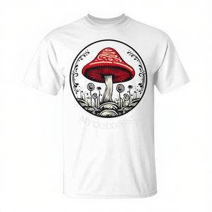 Mycology <b>Mushroom</b> Biology <b>T</b>-<b>Shirt</b> Science Fun Hunter Design Unisex Adult Size - Product Image 2