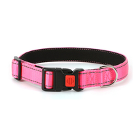 Collier Réfléchissant Ajustable en Nylon Rembourré pour Chien et Chat, avec Boucle de Sécurité et Rubans Lumineux Décoratifs – Vente en Gros