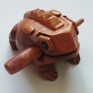 Bán buôn handmade lưu niệm bằng gỗ ếch trang trí khắc gỗ - Product Image 3