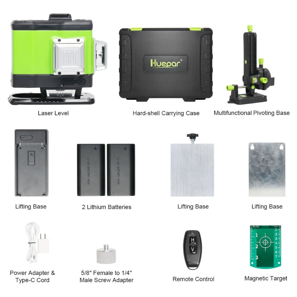 Self Leveling Laser Level,DEGLASERS 100ft Green Cross Line Laser Level 3 Brightness Adjustment Manual Self Leveling Pulse Mode Ip54 Waterproof Magnet