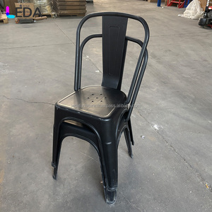 Leda เก้าอี้เหตุการณ์สีดำแบบซ้อนได้, เก้าอี้โรงแรมเฟอร์นิเจอร์ปาร์ตี้กลางแจ้งเก้าอี้งานเลี้ยงอาหารค่ำสำหรับงานแต่งงาน - Product Image 3