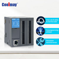 Coolmay modul Cpu Plc terintegrasi 12 DI 12 DO 4 AI 4AO Transistor NPN Output Ethernet hingga 512 poin I/O