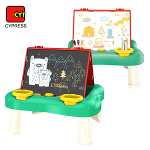 Grosir mainan belajar 2 In 1 papan gambar penghapus kering papan tulis putih meja gambar gambar Doodle untuk anak-anak - Product Image 1