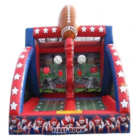 Jeu de lancer de football d'équipement de défi de rugby gonflable personnalisé