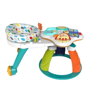 3合1旋转游戏桌儿童号码趣味互动带声音教育钢琴婴儿活动桌玩具